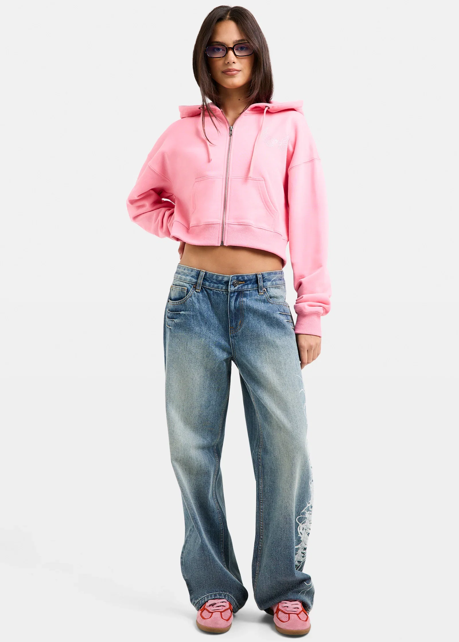 Image of Angel Zip Through Hoodie