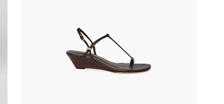 Daryn Wedge in Chocolate Leather