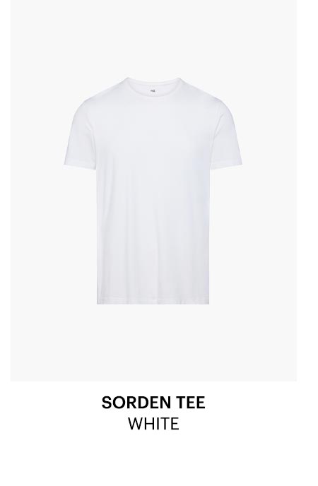 Sorden Crew Neck Tee in White