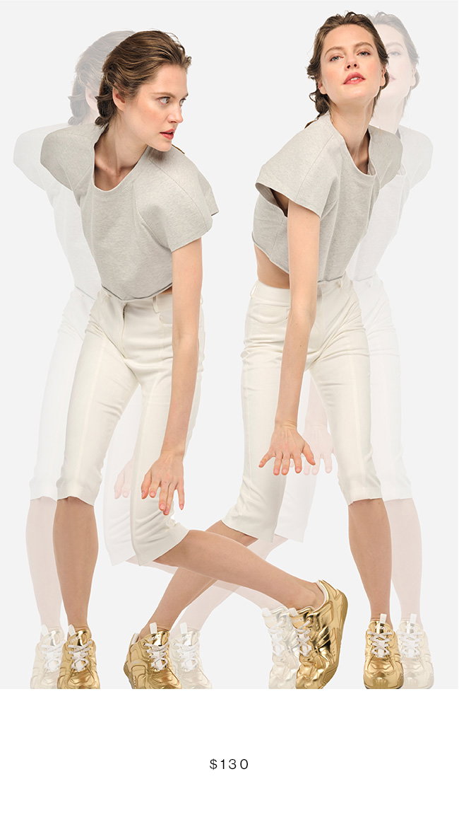 CAP SLEEVE BOMBER CROPPED TOP