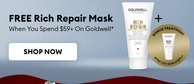 Free Rich Repair Mask when you spend $59+ on Goldwell