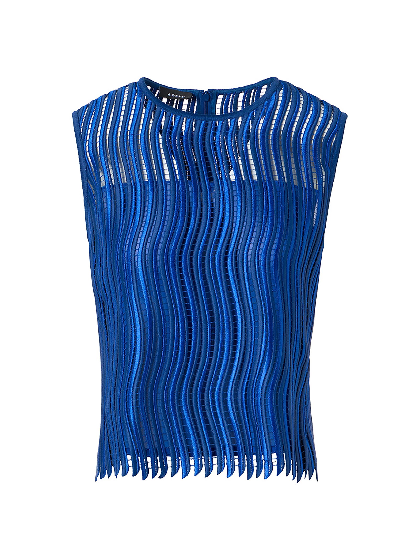 Akris Techno Wave Guipure Lace Sleeveless Blouse