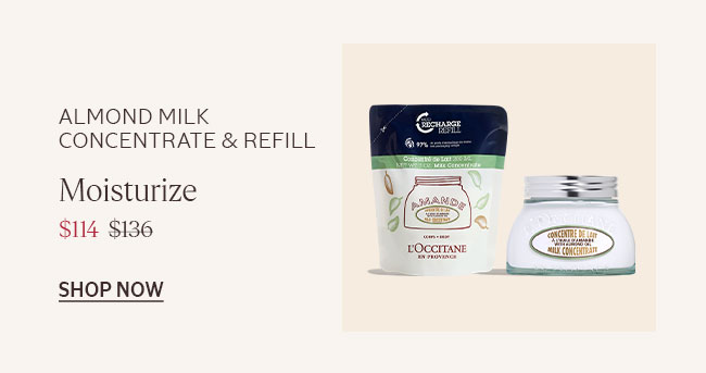 ALMOND MILK CONCENTRATE & REFILL | MOISTURIZE | SHOP NOW
