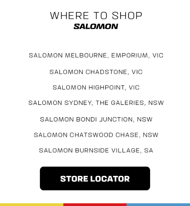 Where to shop Salomon | Find your closest store