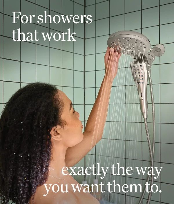 For showers that work exactly the way you want them to Moen showerheads with Infiniti Dial give you unlimited spray options and seamless control — slide to switch, no pause, no interruption. The perfect shower, every time.  Shop Showerheads with Infiniti Dial