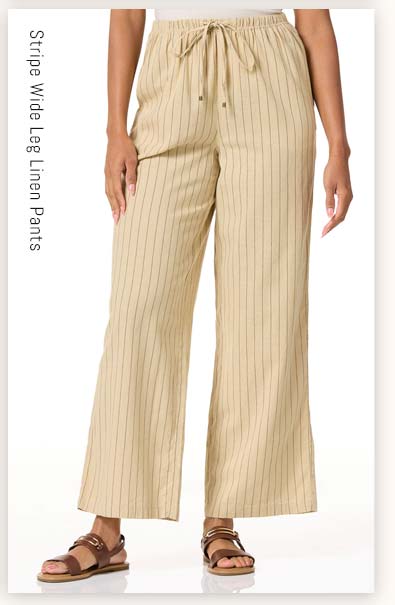 Shop Wide Leg Linen Pants