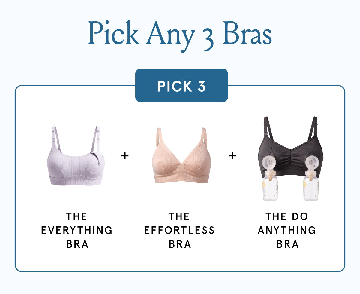 Pick Any 3 Bras. The Everything Bra + The Effortless Bra + The Do Anything Bra