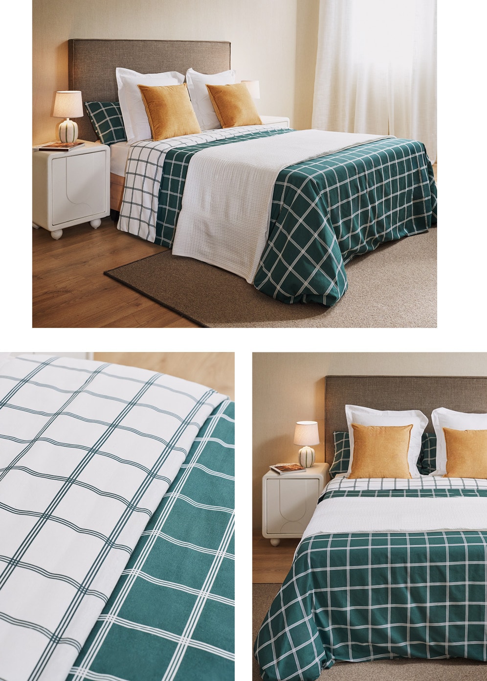 Diseños actuales en colores claros y luminosos, ​  pensados para acompañar tus momentos   de descanso con estilo y comodidad.
