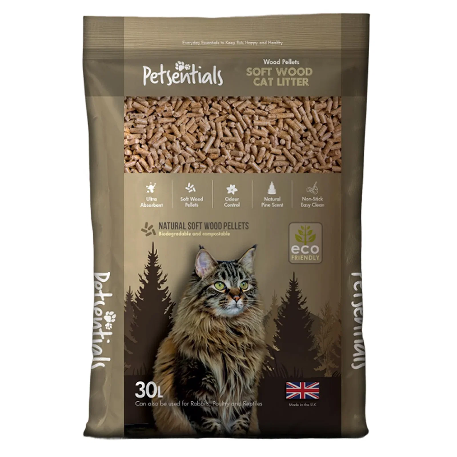 Image of Petsentials Biodegradable Wood Based Pine Scent Cat Litter