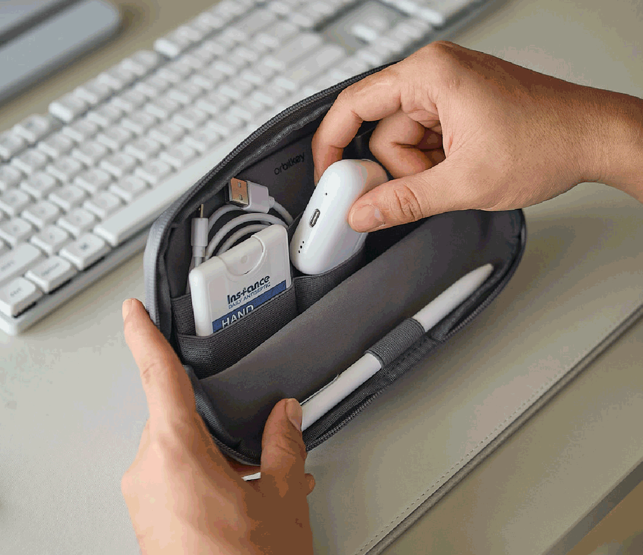 an image of a promotional ad for a travel wallet