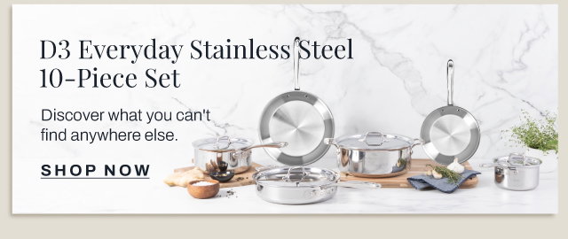 Shop our D3 Stainless Everyday 10 pc Set