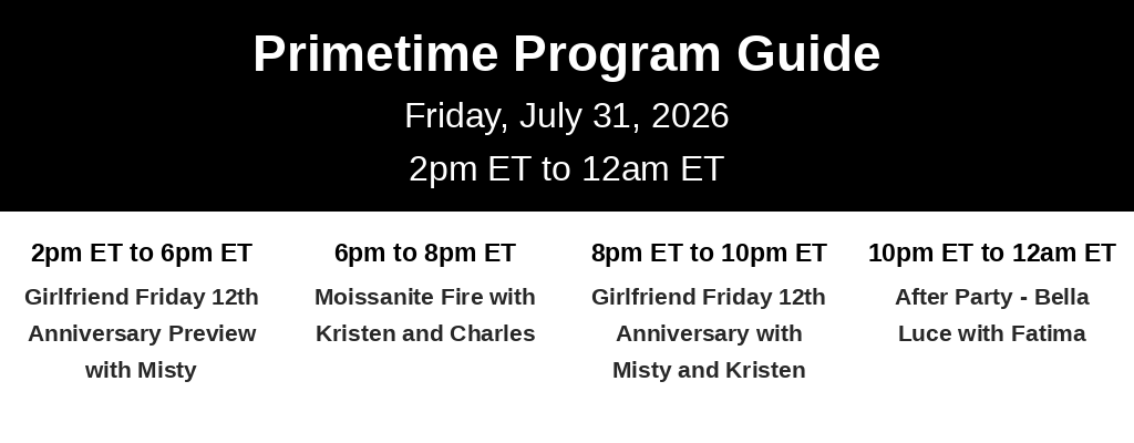 Primetime Program Guide