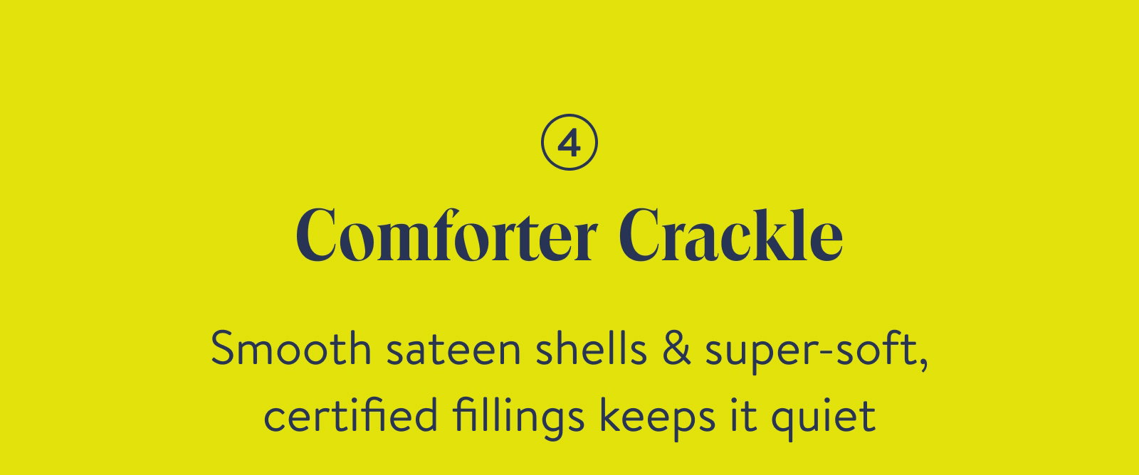Comforter Crackle