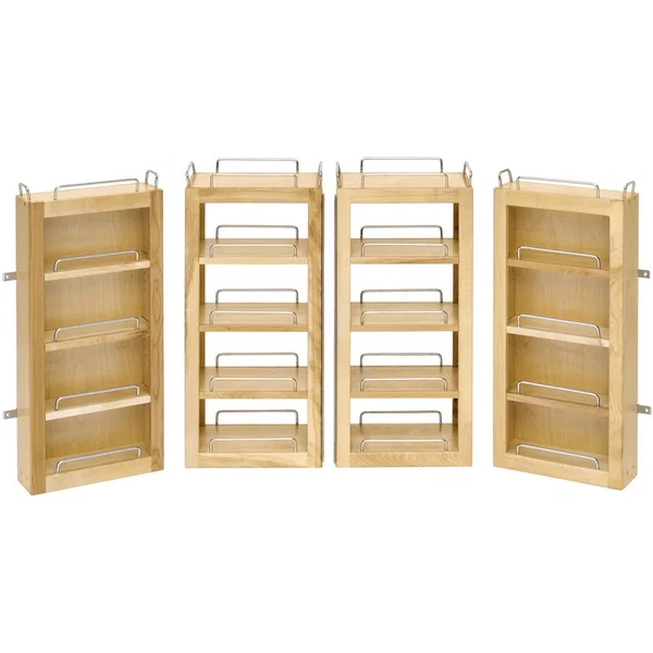 Rev-A-Shelf 4WBP18-25-KIT, 12"W x (2) 25 Inch Height Base Cabinet Swing Out Pantry Door Units, Min. Cabinet Opening: 30-1/2"W x 12-1/2"D x 25-3/4"H