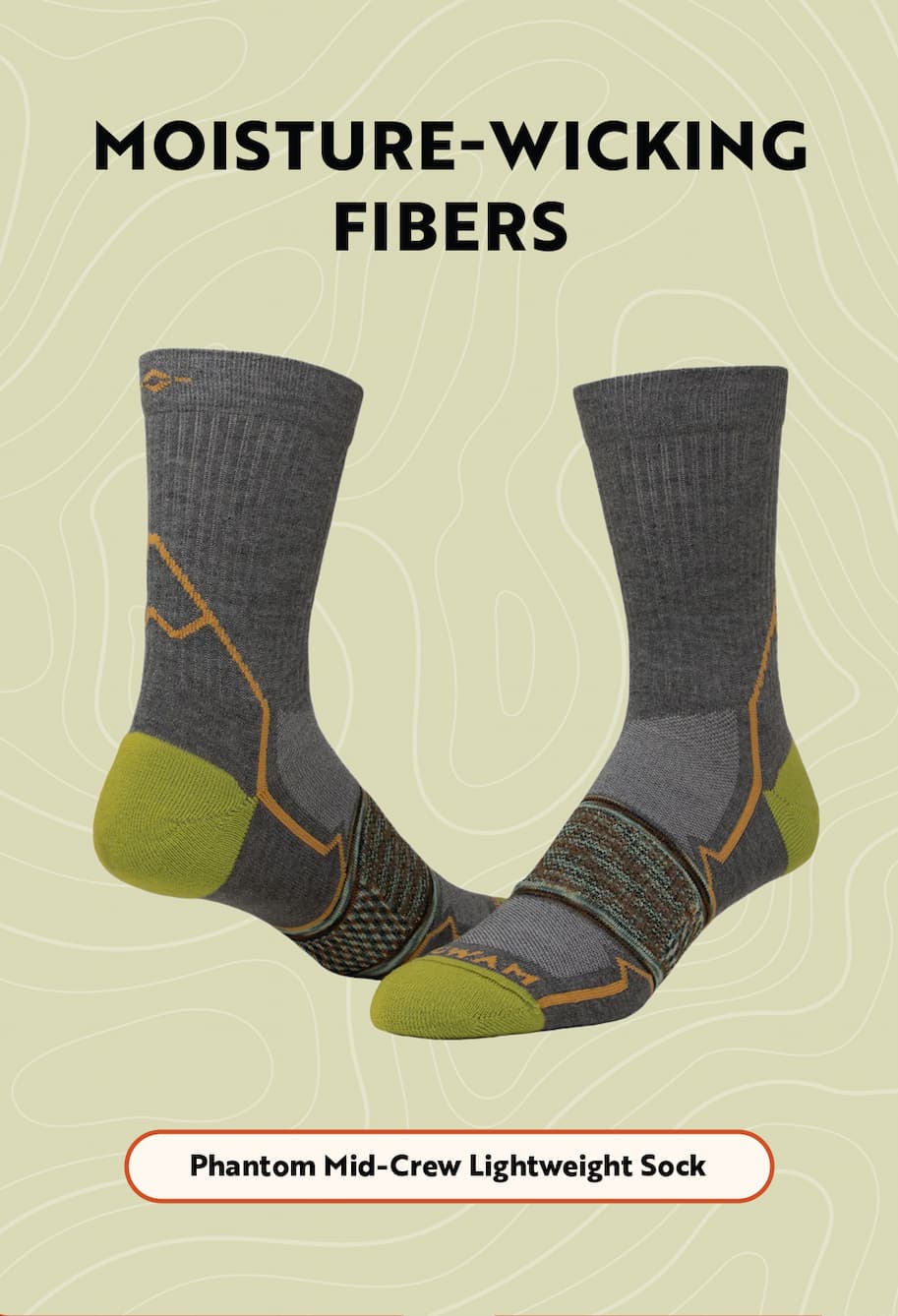 Phantom Mid-Crew Lightweight Sock