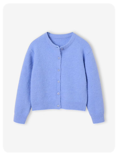 Strickjacke Mädchen - blau