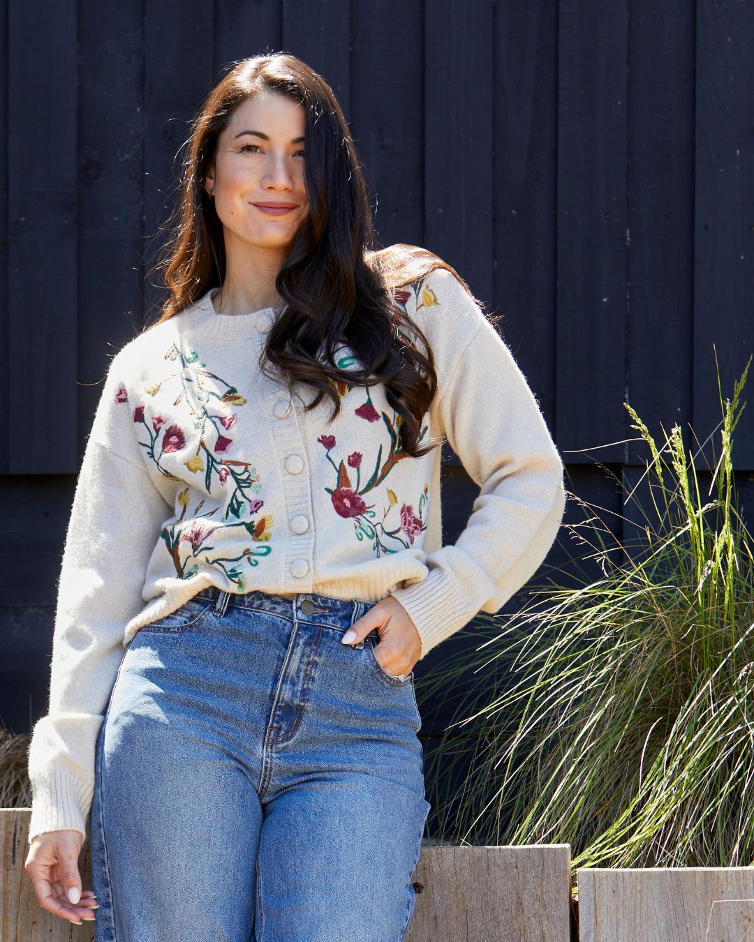 Jump Embroidered Cardigan