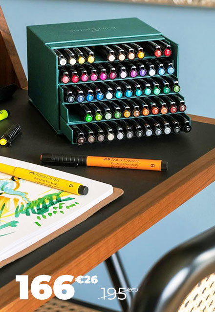 Feutres Pitt Artist Pen Studio Box 60 pcs - Faber-Castell