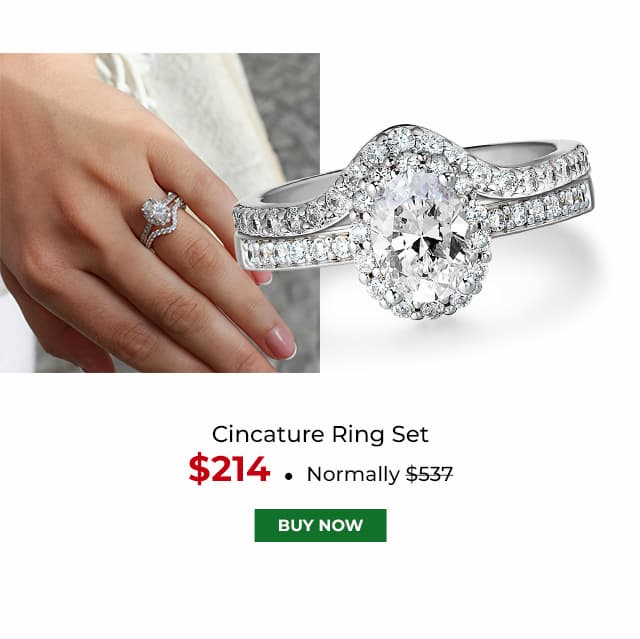 Cincature Ring Set Platinum Clad
