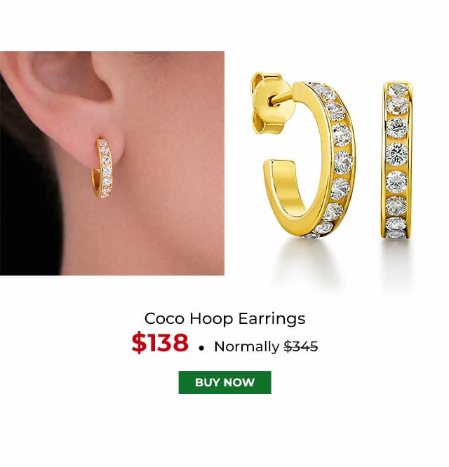 Coco Hoop Earrings Gold Clad