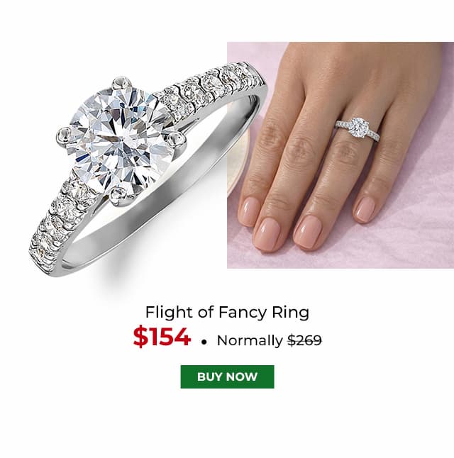 Flight of Fancy Ring Platinum Clad