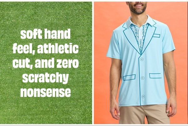 Shop Orange or Blue Dumb Golf Polo