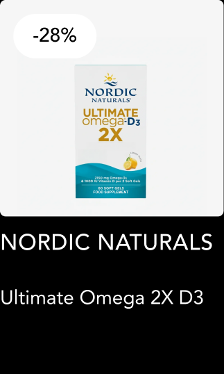 Nordic Naturals Ultimate Omega 2X D3 — 28% off. Shop now