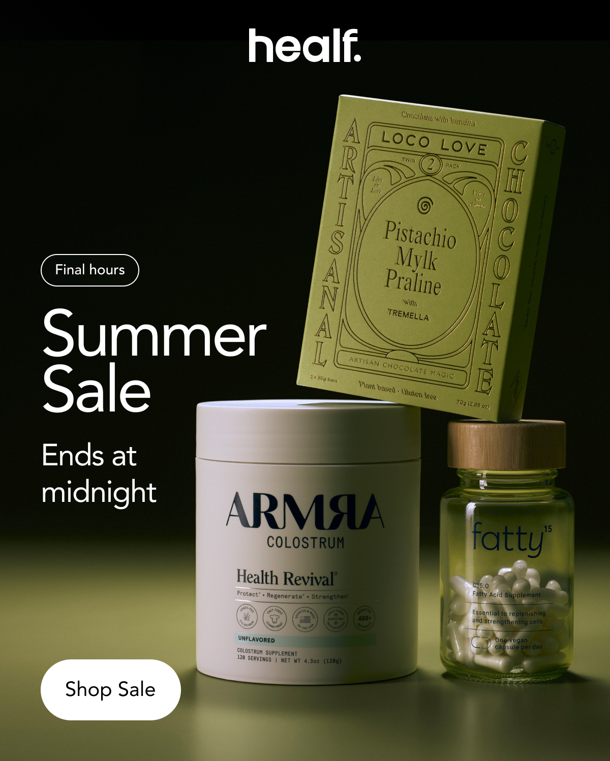 Final hours of the Summer Sale — ends at midnight. Shop the sale