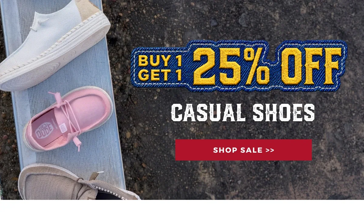 BUY 1 GET 1 25% OFF CAUSAL SHOES