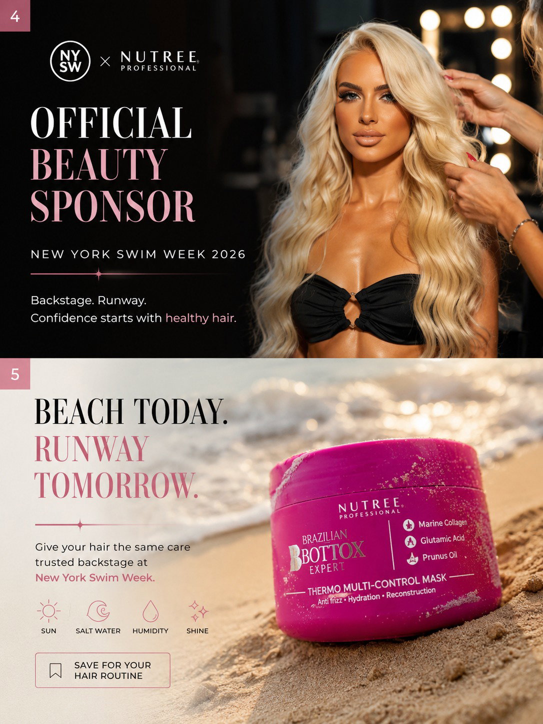 Nutree Professional x New York Swim Week 2026 — Beauty Beyond the Runway