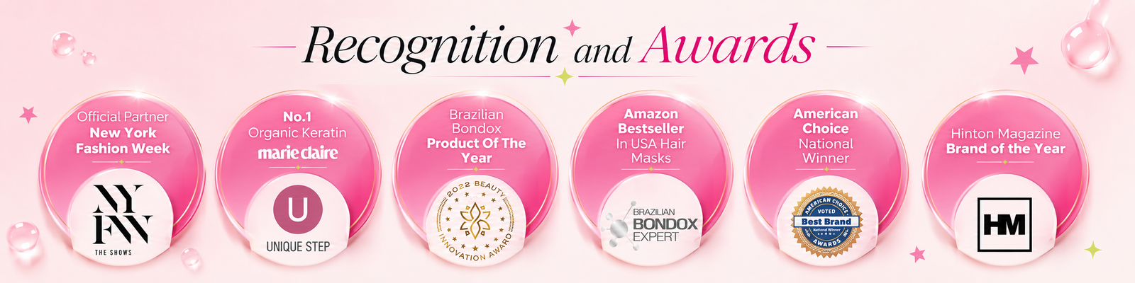 Recognition and Awards — NYFW, Marie Claire, Innovation Award, Amazon Bestseller