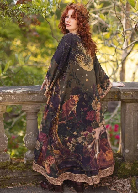 Market of Stars The Messenger Lange Kimono Zwart