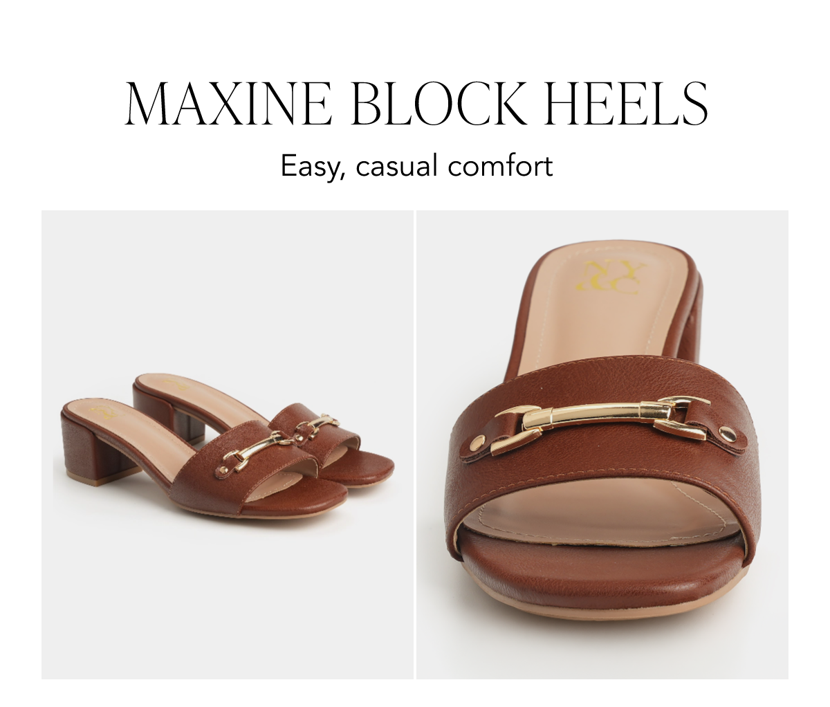 Maxine Block Heels. Easy, casual comfort.