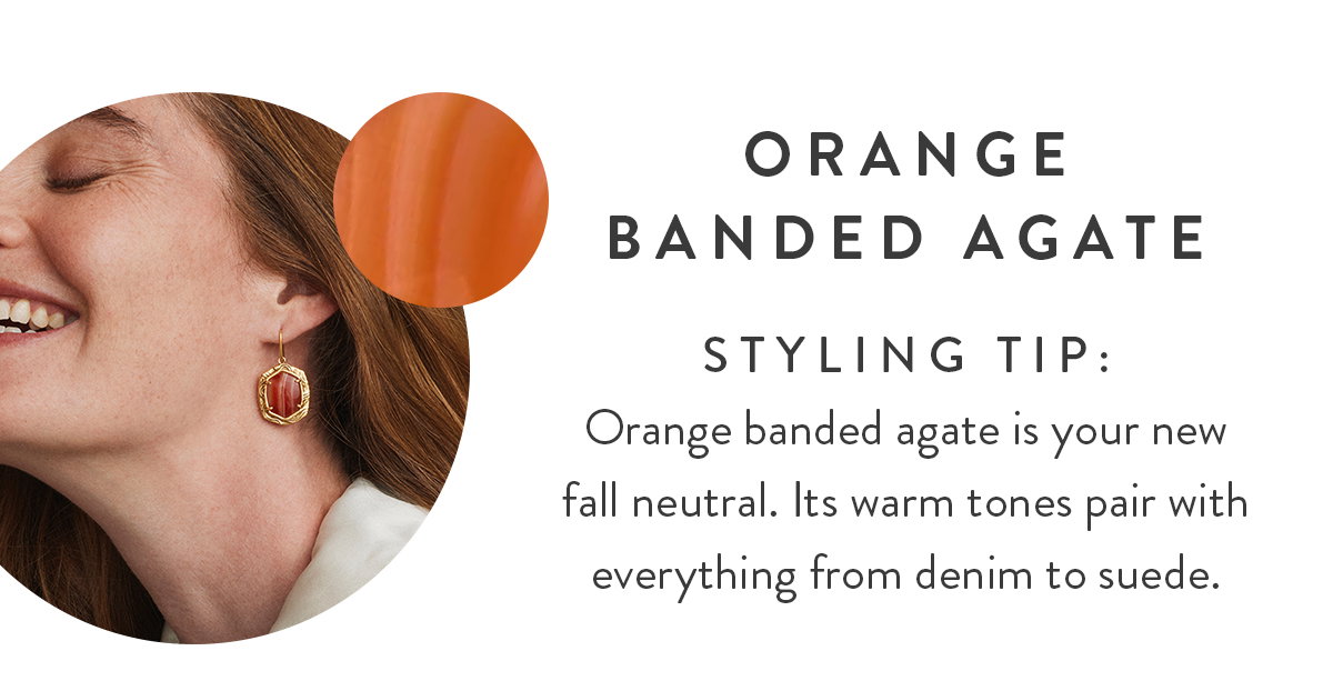 Orange banded agate