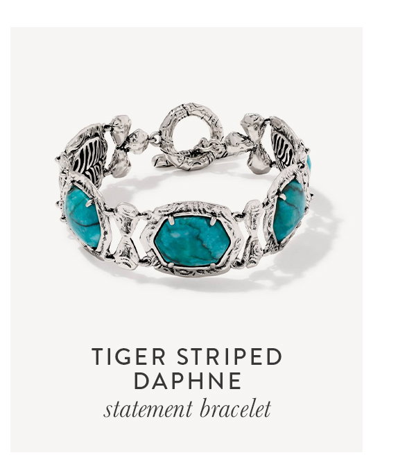 tiger striped statement bracelet