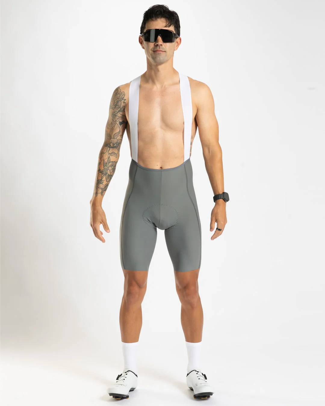 Image of Men's Elite Cycle Bib - Mist Grey