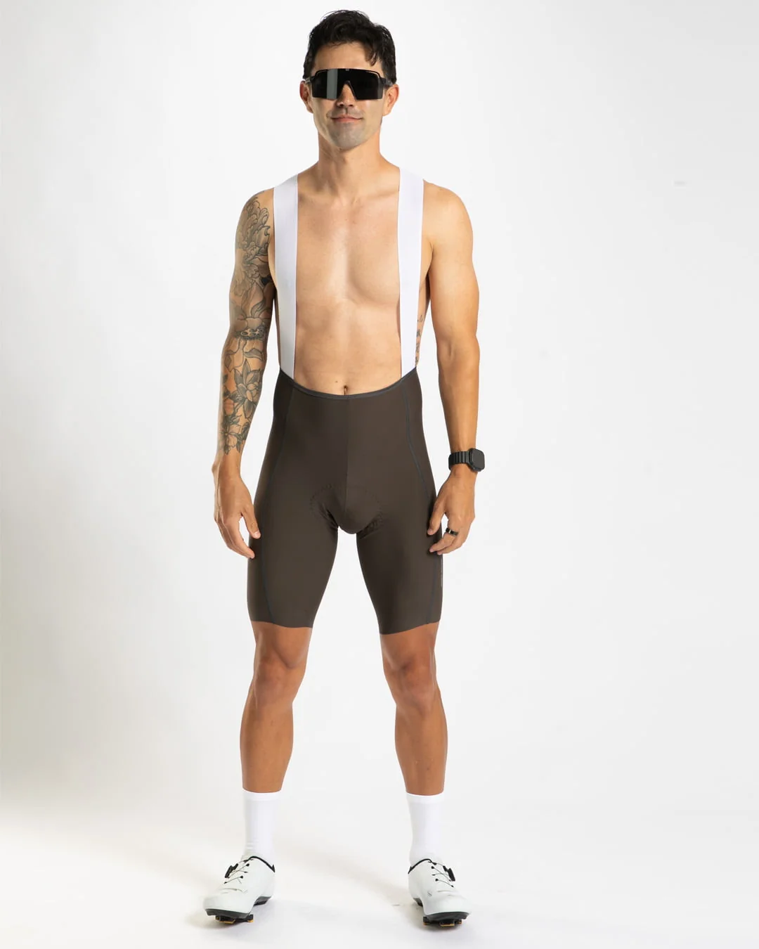 Image of Men's Elite Cycle Bib - Mocha