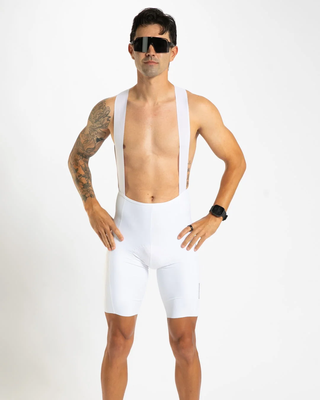 Image of Men's Elite Cycle Bib - Flat White