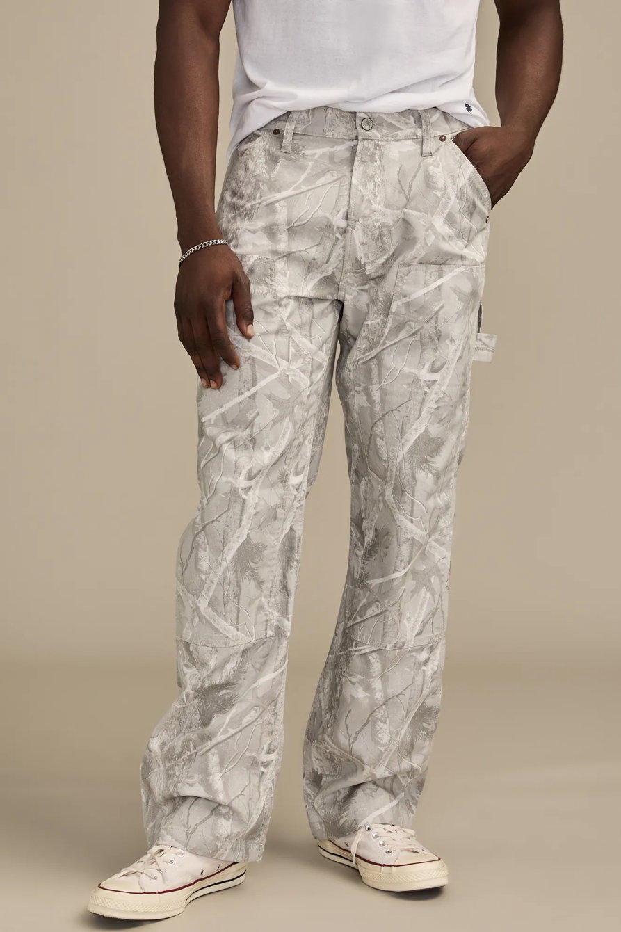Image of Lucky Brand 181 Relaxed Utility - Men's Pants in Deep Forest Camo