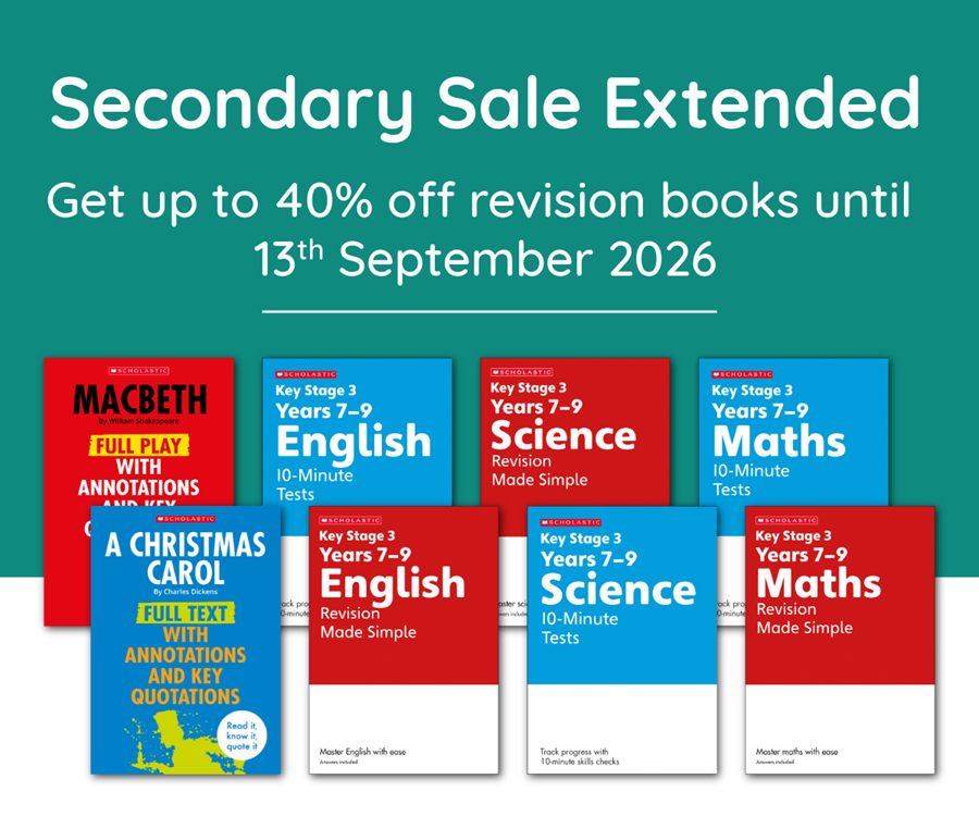 Secondary Sale Extended. Get up to 40% off resources until 13th September 2026