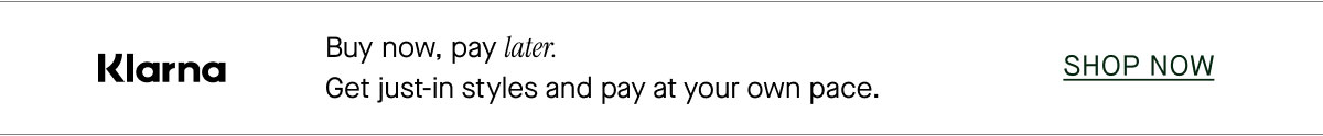 Buy now, pay later.