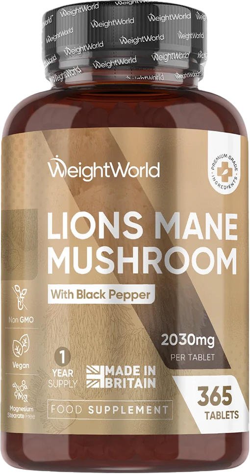 Lions Mane-tabletter 2030 mg