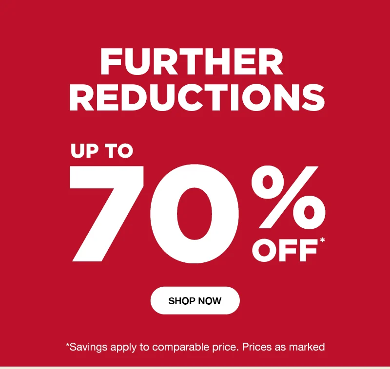 Further reductions 70% off