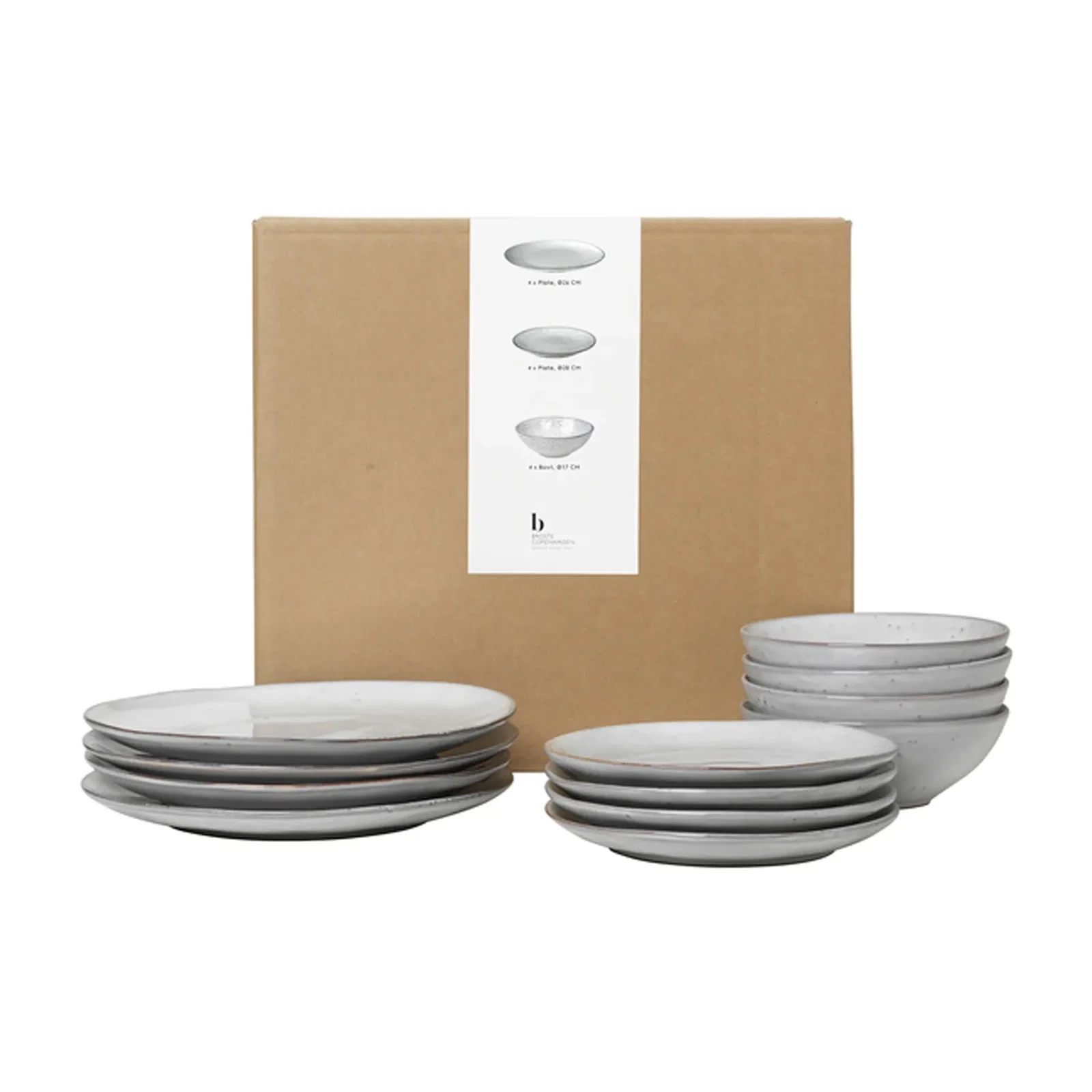 Set de vaisselle Nordic Sand 12 pièces