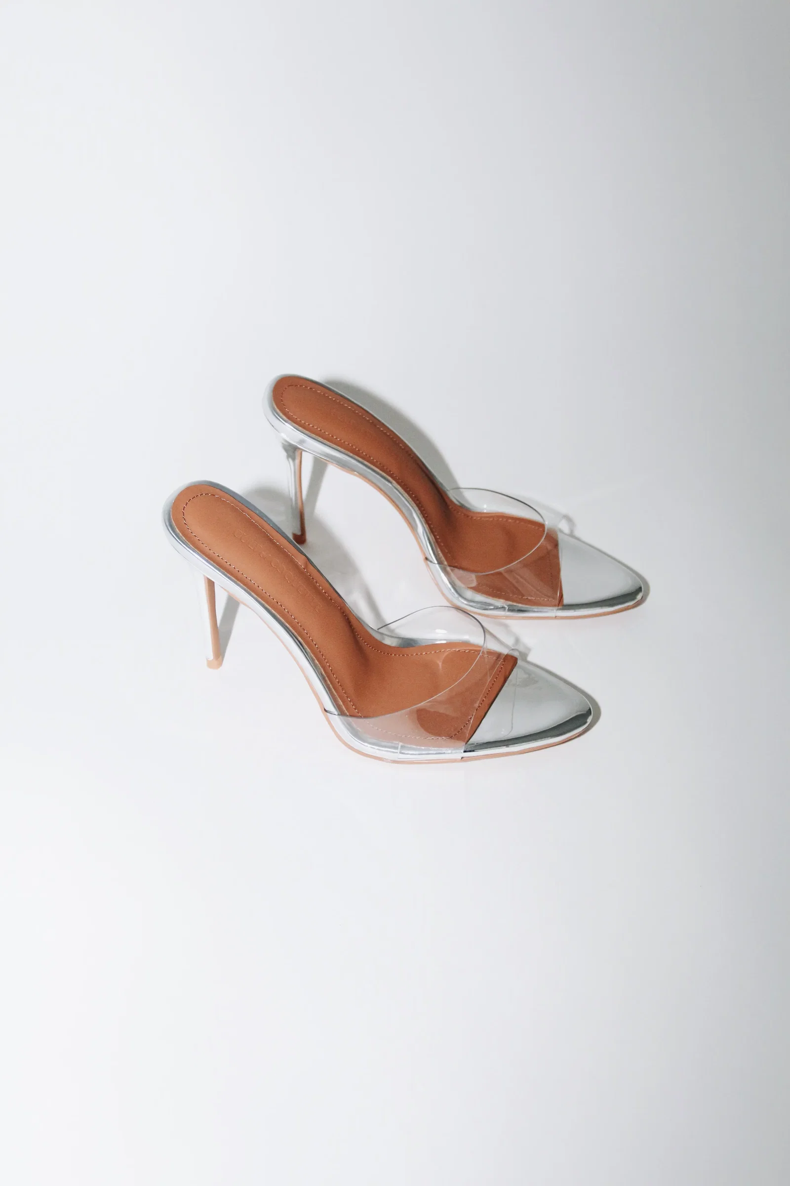 Image of Pamela Clear Glass Mules