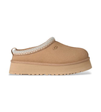 Zuecos de Piel Tazz II marrón claro