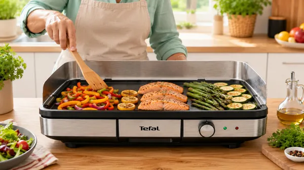 Repas en famille: plancha XXL Tefal pour 12 personnes