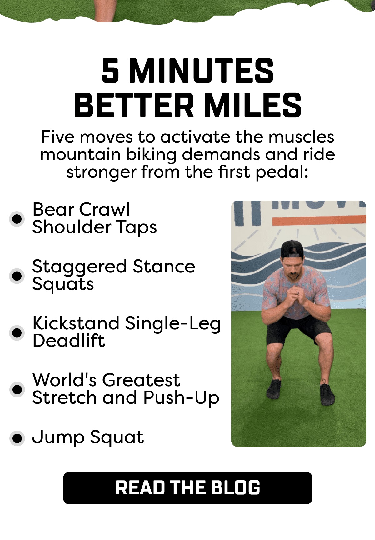 Five moves to activate the muscles mountain biking demands and ride stronger from the first pedal: