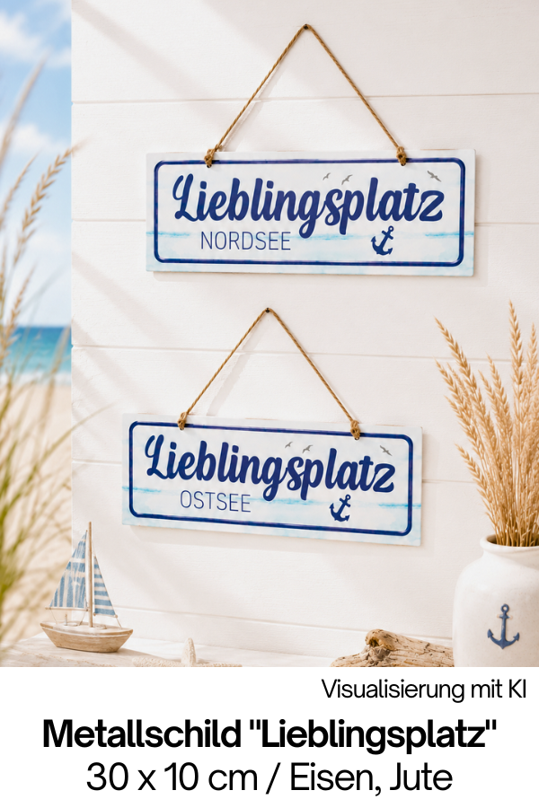 Metallschild Lieblingsplatz