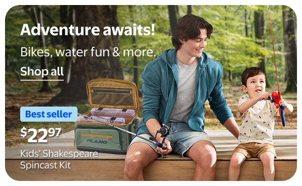Adventure awaits! Bikes, water fun & more.